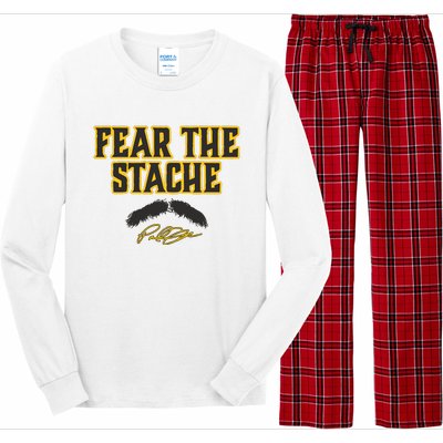 Paul Skenes Fear The Stache Pittsburgh Baseball Long Sleeve Pajama Set