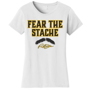 Paul Skenes Fear The Stache Pittsburgh Baseball Women's T-Shirt