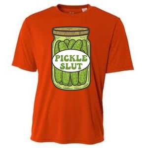 Pickle Slut Funny Canned Pickles Cooling Performance Crew T-Shirt