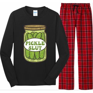 Pickle Slut Funny Canned Pickles Long Sleeve Pajama Set