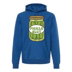 Pickle Slut Funny Canned Pickles Premium Hoodie