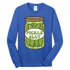 Pickle Slut Funny Canned Pickles Tall Long Sleeve T-Shirt