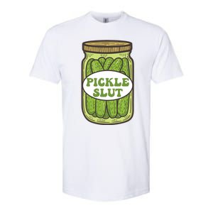 Pickle Slut Funny Canned Pickles Softstyle CVC T-Shirt