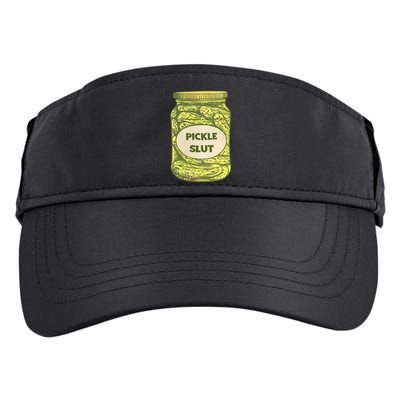 Pickle Slut Funny Canned Pickles Adult Drive Performance Visor