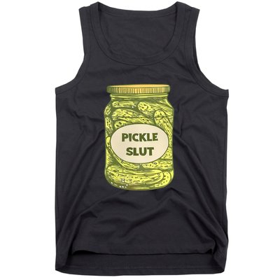 Pickle Slut Funny Canned Pickles Tank Top