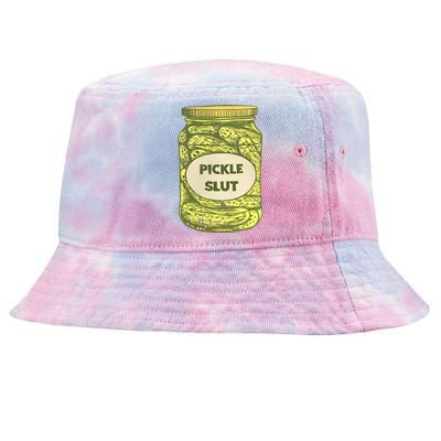 Pickle Slut Funny Canned Pickles Tie-Dyed Bucket Hat