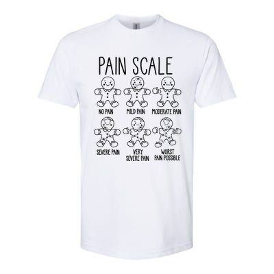 Pain Scale Funny Gingerbread Trauma Nurse Christmas Nursing Softstyle® CVC T-Shirt