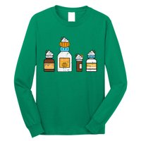 Pumpkin Spice Funny Nurse Halloween Long Sleeve Shirt