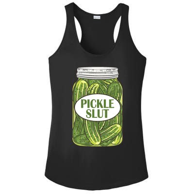 Pickle Slut Funny Canned Pickles Ladies PosiCharge Competitor Racerback Tank