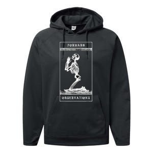 Praying Skeleton forward observation group crye Performance Fleece Hoodie