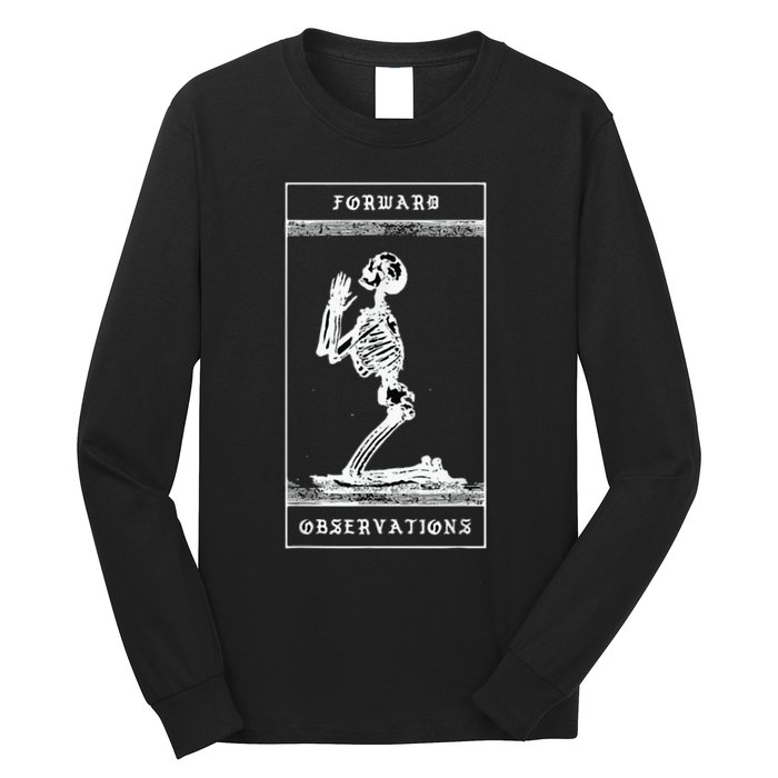 Praying Skeleton forward observation group crye Long Sleeve Shirt