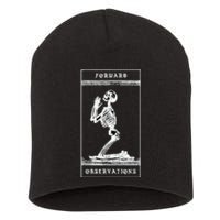 Praying Skeleton forward observation group crye Short Acrylic Beanie