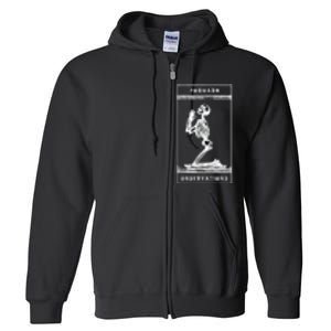 Praying Skeleton forward observation group crye Full Zip Hoodie