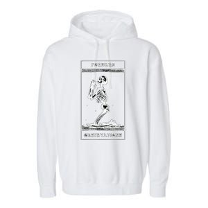 Praying Skeleton forward observation group crye Garment-Dyed Fleece Hoodie