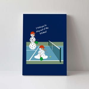 Pickleball Snowmen | Fun Pickleball | Pickleball Holiday Gift | Great Pickleball Canvas