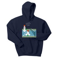 Pickleball Snowmen | Fun Pickleball | Pickleball Holiday Gift | Great Pickleball Kids Hoodie