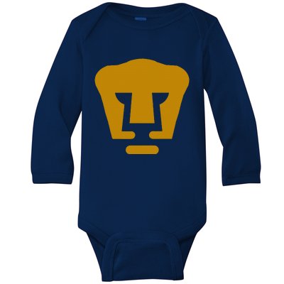 Pumas Supporter Fan Mexico Mexican Baby Long Sleeve Bodysuit