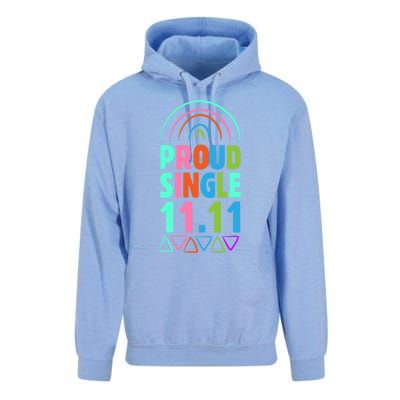 Proud Single Funny Single Awareness Day 11 11 Antigiftvalentine Gift Unisex Surf Hoodie