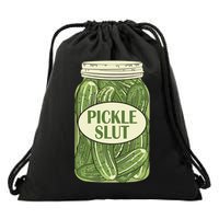 Pickle Slut Funny Drawstring Bag