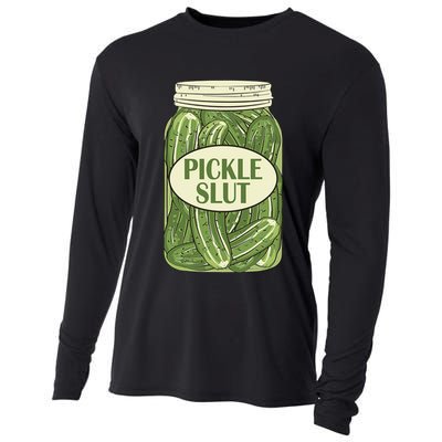 Pickle Slut Funny Cooling Performance Long Sleeve Crew