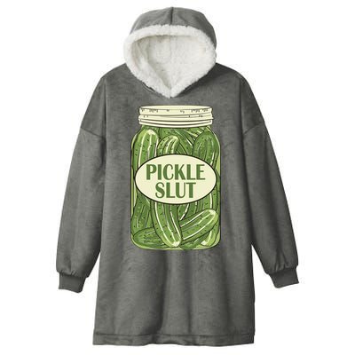 Pickle Slut Funny Hooded Wearable Blanket