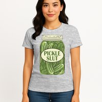 Pickle Slut Funny Womens T-Shirt