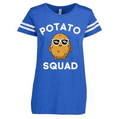 POTATO SQUAD Funny Smiling Vegetarian Matching Potato Lovers Enza Ladies Jersey Football T-Shirt