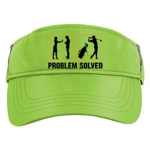 Problem Solved Funny Golfers Gift For Him Adult Drive Performance Visor