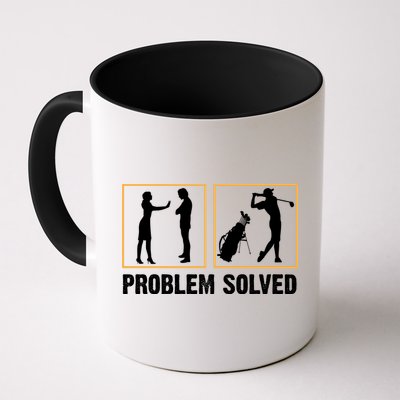 Problem Solved Funny Golfers Gift For Him Mug