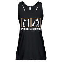 Problem Solved Funny Golfers Gift For Him Ladies Essential Flowy Tank
