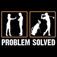 Problem Solved Funny Golfers Gift For Him Bag