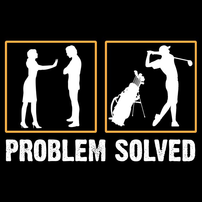 Problem Solved Funny Golfers Gift For Him Youth Performance Sprint T-Shirt