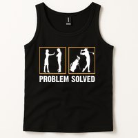 Problem Solved Funny Golfers Gift For Him Tank Top