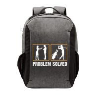 Problem Solved Funny Golfers Gift For Him Vector Backpack