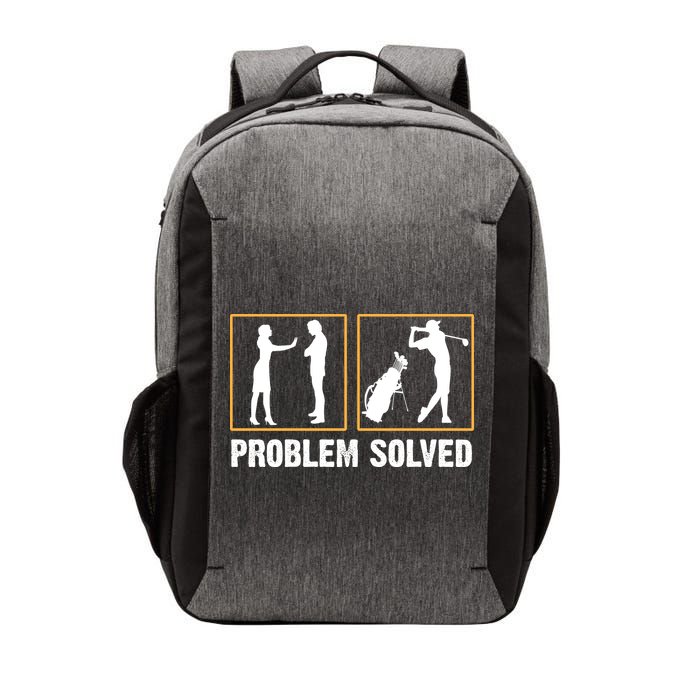 Problem Solved Funny Golfers Gift For Him Vector Backpack