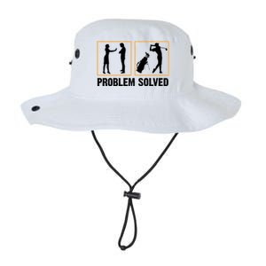 Problem Solved Funny Golfers Gift For Him Legacy Cool Fit Booney Bucket Hat