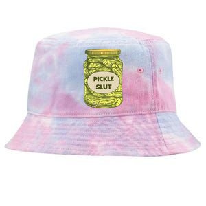 Pickle Slut Funny Canned Pickles Tie-Dyed Bucket Hat