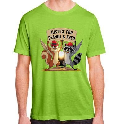 Peanut Squirrel & Fred Raccoo Justice For Peanut Wanted Adult ChromaSoft Performance T-Shirt