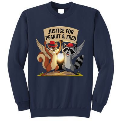 Peanut Squirrel & Fred Raccoo Justice For Peanut Wanted Sweatshirt