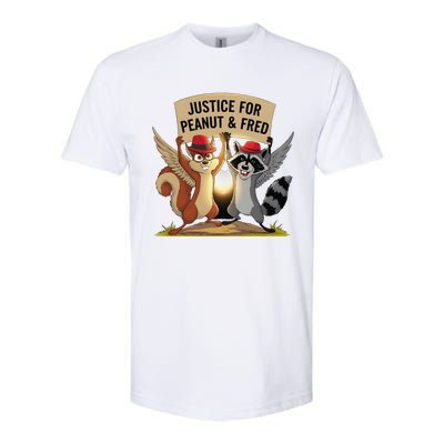 Peanut Squirrel & Fred Raccoo Justice For Peanut Wanted Softstyle CVC T-Shirt