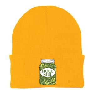 Pickle Slut Funny Canned Pickles Knit Cap Winter Beanie