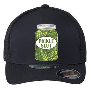 Pickle Slut Funny Canned Pickles Flexfit Unipanel Trucker Cap