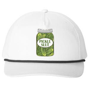 Pickle Slut Funny Canned Pickles Snapback Five-Panel Rope Hat