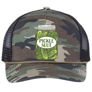 Pickle Slut Funny Canned Pickles Retro Rope Trucker Hat Cap