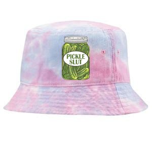 Pickle Slut Funny Canned Pickles Tie-Dyed Bucket Hat