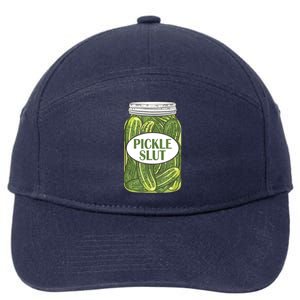 Pickle Slut Funny Canned Pickles 7-Panel Snapback Hat