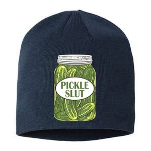 Pickle Slut Funny Canned Pickles Sustainable Beanie