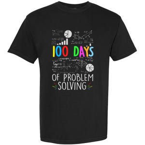 Problem Solving Funny Math Teacher 100 Days Of School Funny Gift Garment-Dyed Heavyweight T-Shirt