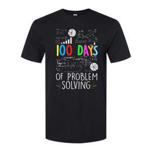 Problem Solving Funny Math Teacher 100 Days Of School Funny Gift Softstyle CVC T-Shirt