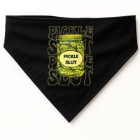 Pickle Slut Funny Pickle Slut Who Loves Pickles USA-Made Doggie Bandana